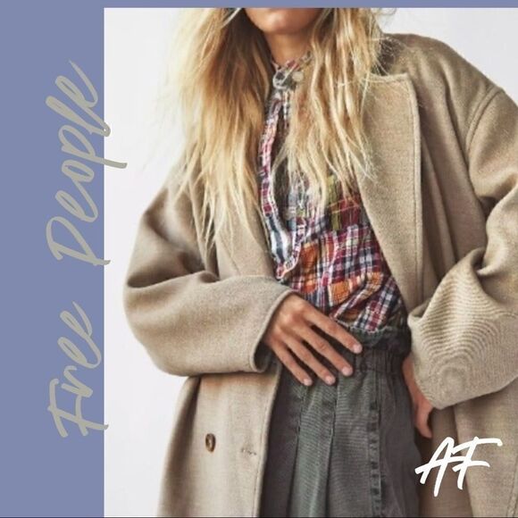 FREE PEOPLE HANNAH SUPER SOFT BLAZER IN OLIVE NWT - Picture 2 of 12